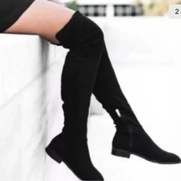 Marc Fisher Black Over the Knee Boots - Picture 2 of 3